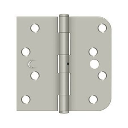 DELTANA 4 x 4 x 5/8 x SQ Hinge in Brushed Nickel PR S44058TTNRPU15